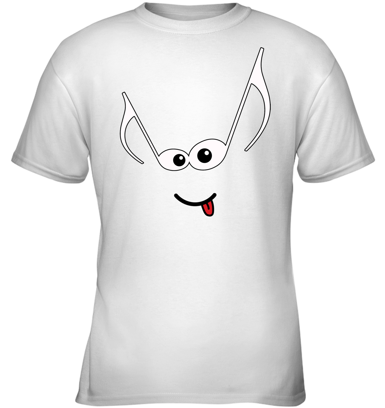 Mischievous Note Face - Gildan Youth Short Sleeve T-Shirt