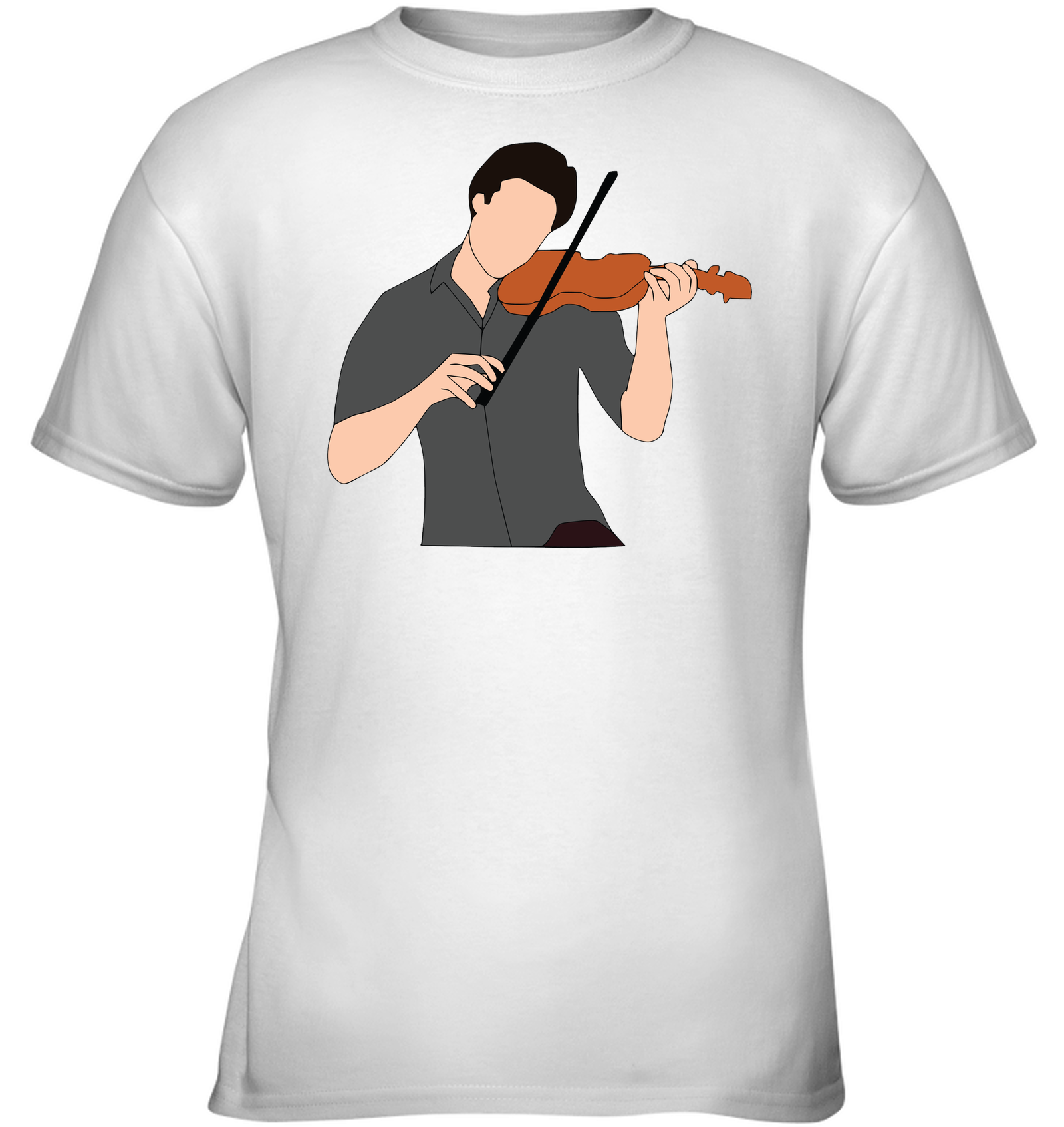 Guy Playin the Violin - Gildan Youth Short Sleeve T-Shirt