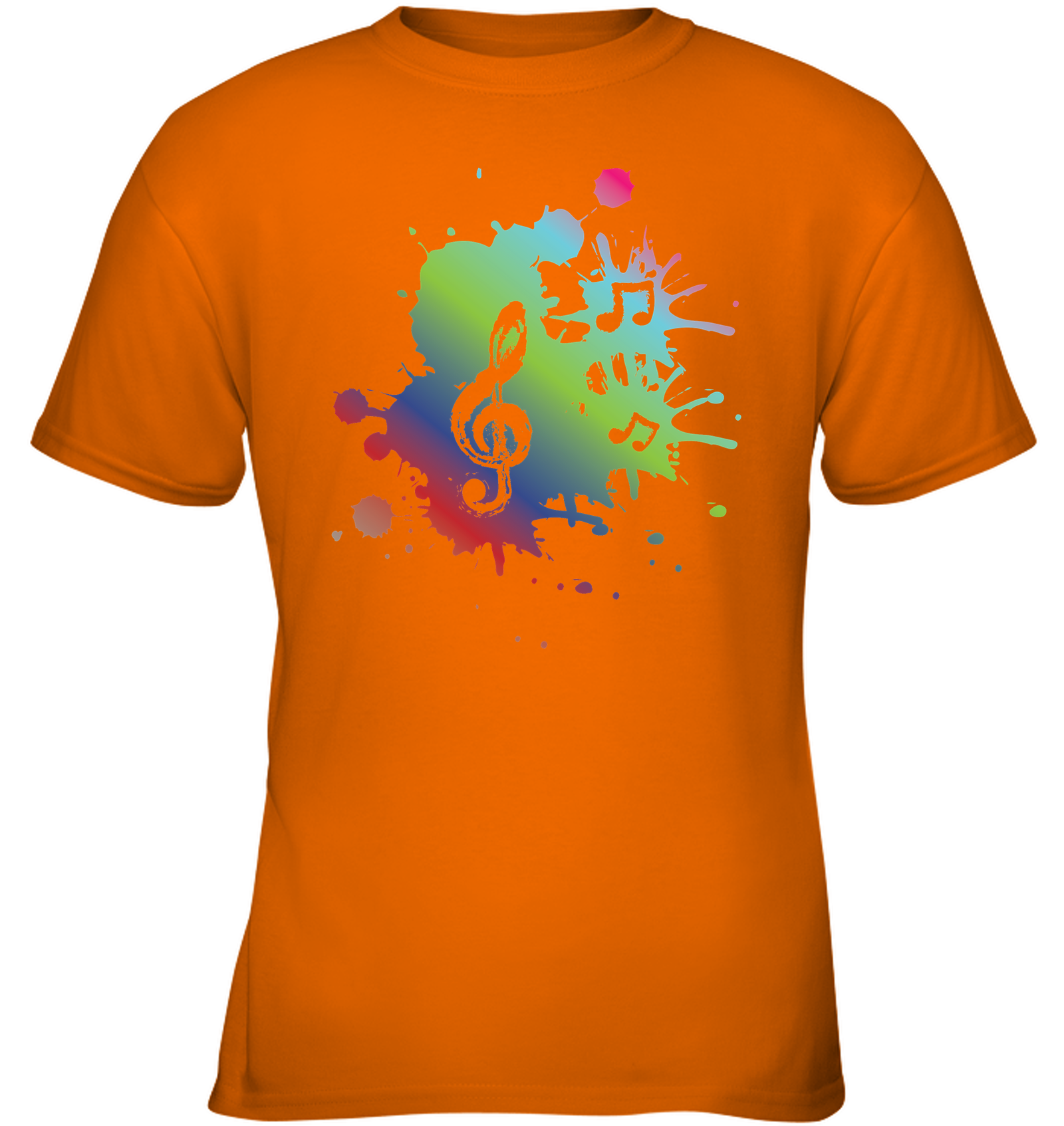 A Colorful Splash of Music - Gildan Youth Short Sleeve T-Shirt