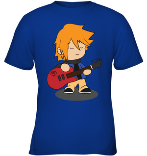 Boy with Guitar - Gildan Youth Short Sleeve T-Shirt