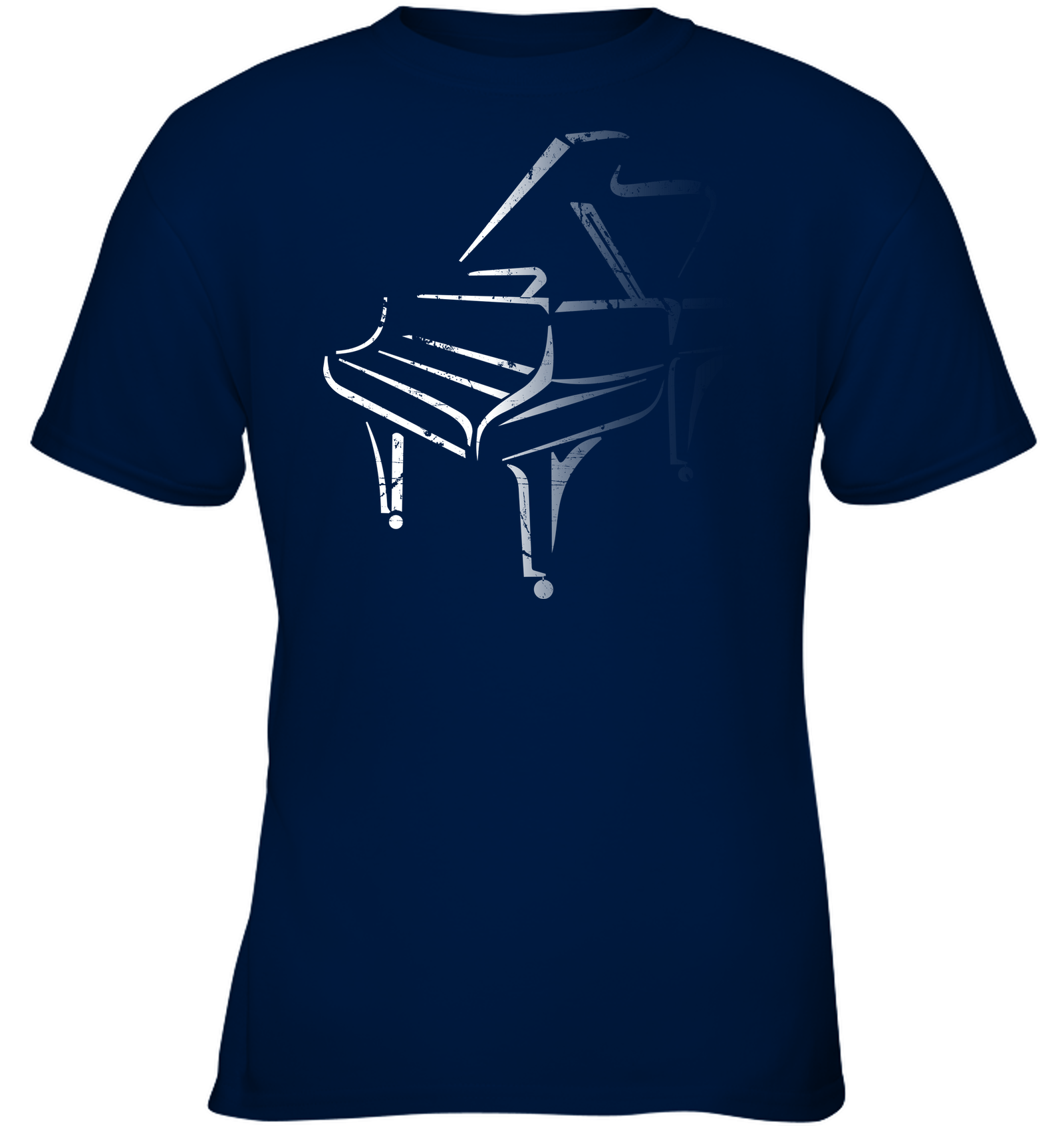 White Piano in the Shadows -  Gildan Youth Short Sleeve T-Shirt