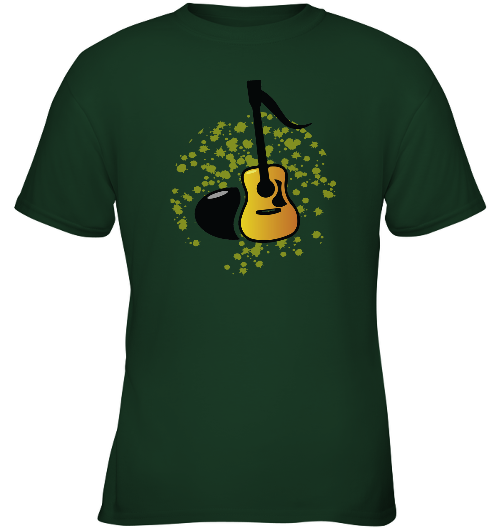 Acoustic Guitar Note - Gildan Youth Short Sleeve T-Shirt