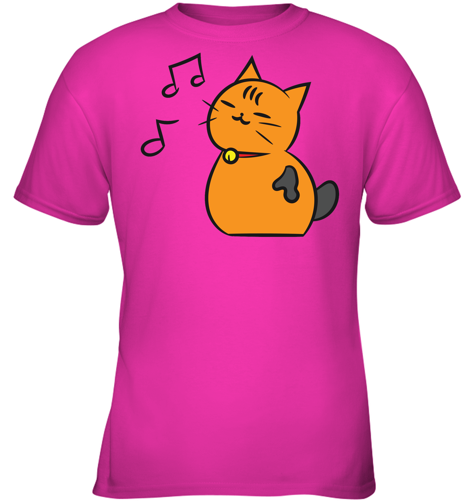 Singing Kitty - Gildan Youth Short Sleeve T-Shirt