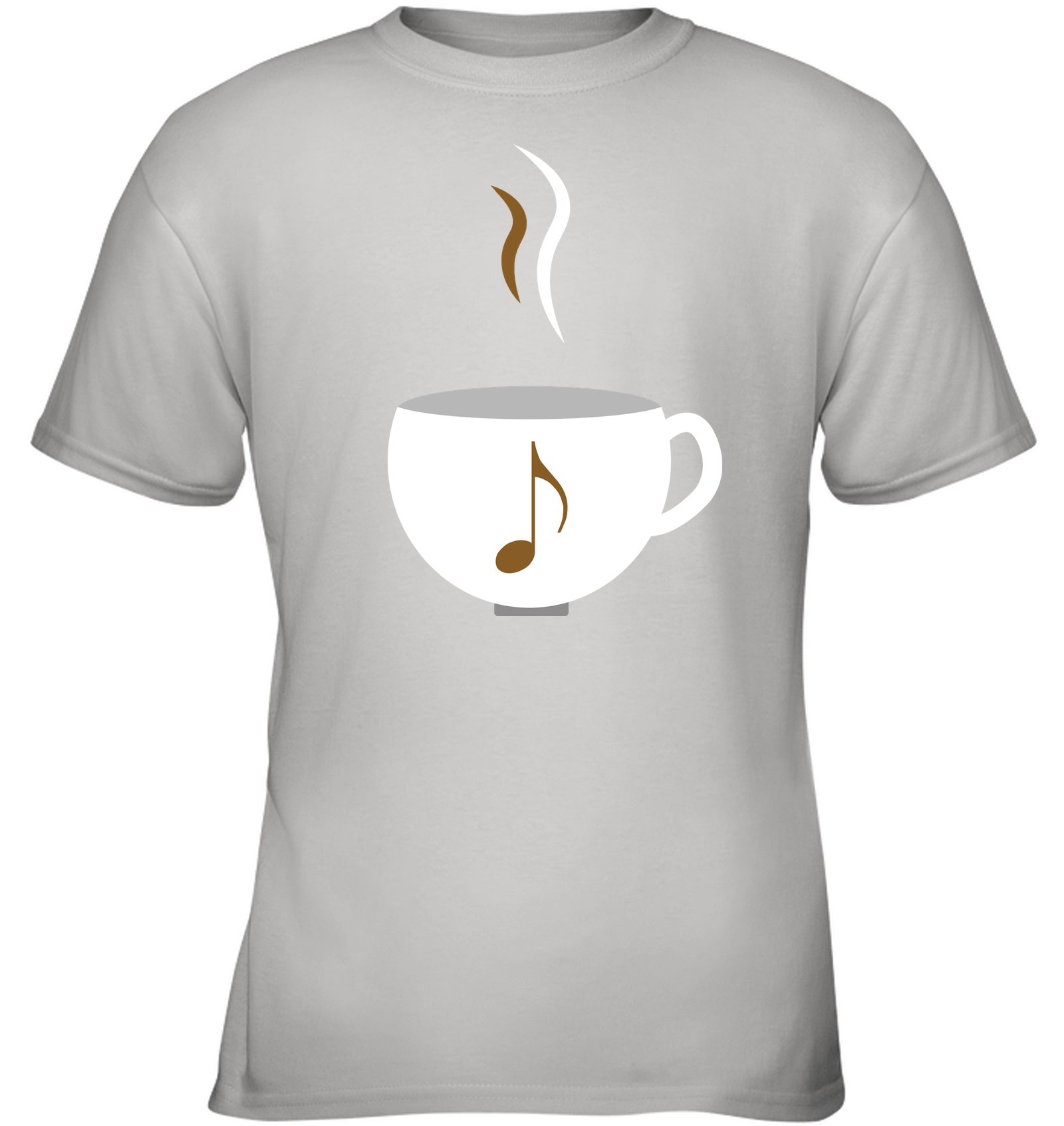 I Love Coffee with a splash of music - Gildan Youth Short Sleeve T-Shirt