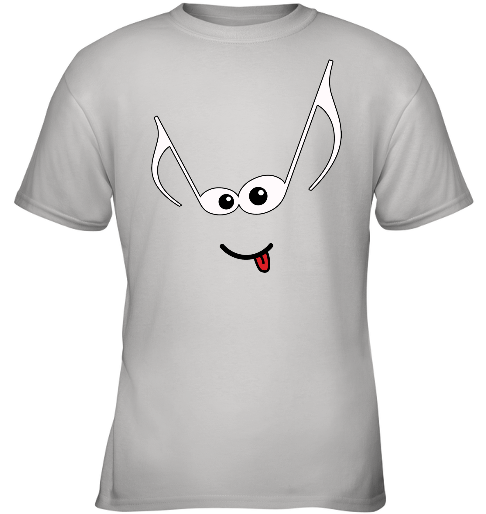 Mischievous Note Face - Gildan Youth Short Sleeve T-Shirt
