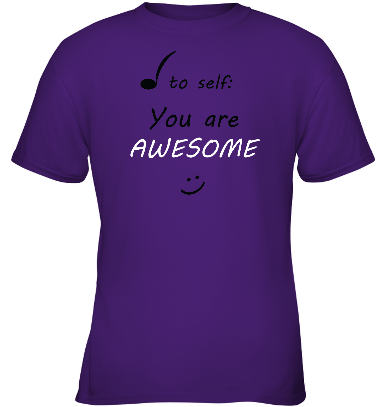 Note to Self, You Are Awesome - Gildan Youth Short Sleeve T-Shirt