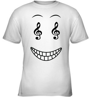 Happy Treble Face - Gildan Youth Short Sleeve T-Shirt