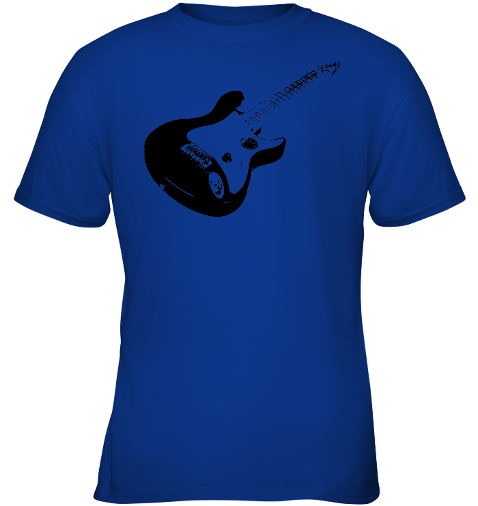 Cool black electric guitar - Gildan Youth Short Sleeve T-Shirt