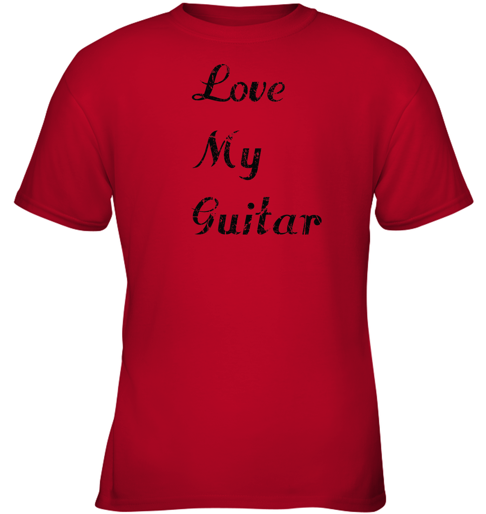 Love My Guitar simple and true - Gildan Youth Short Sleeve T-Shirt