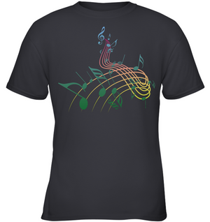 Musical Swirl - Gildan Youth Short Sleeve T-Shirt