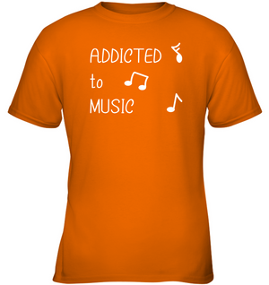 Addicted to Music - Gildan Youth Short Sleeve T-Shirt