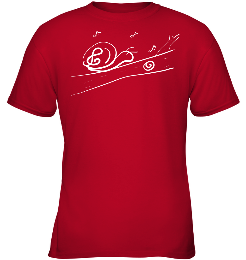 Musical Snail - Gildan Youth Short Sleeve T-Shirt
