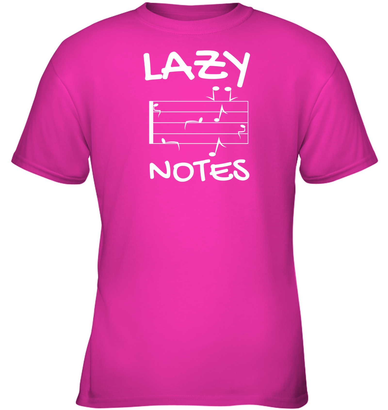 Lazy Notes - Gildan Youth Short Sleeve T-Shirt
