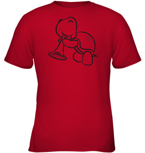 Turtle with Trumpet - Gildan Youth Short Sleeve T-Shirt
