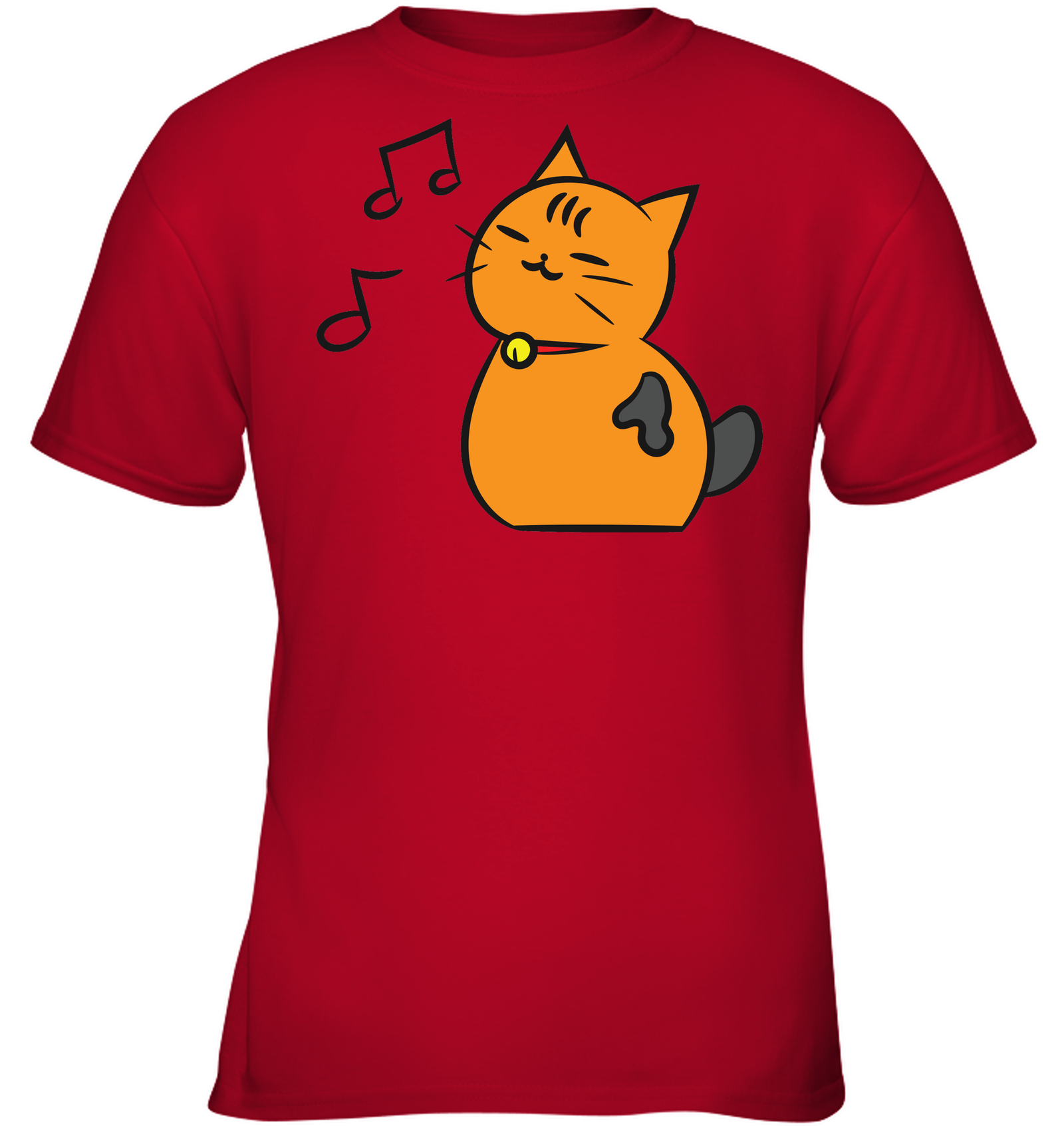 Singing Kitty - Gildan Youth Short Sleeve T-Shirt