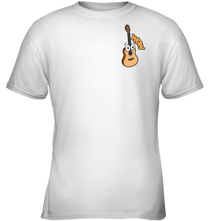 Wow Guitar (Pocket Size) - Gildan Youth Short Sleeve T-Shirt