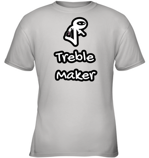 Treble Maker Robber White - Gildan Youth Short Sleeve T-Shirt
