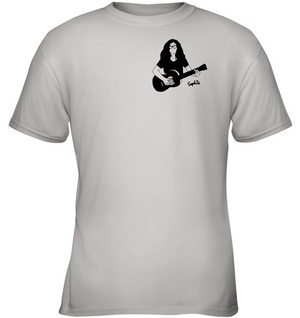 Playin My Guitar, Sophie (Pocket Size) - Gildan Youth Short Sleeve T-Shirt