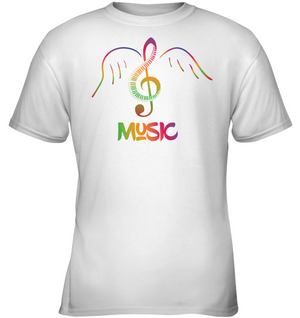 Musical Wings - Gildan Youth Short Sleeve T-Shirt
