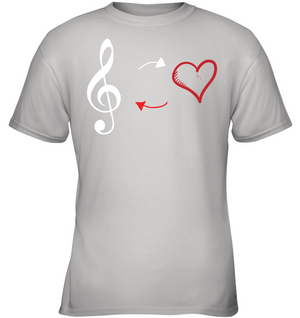 Treble Heart Duo - Gildan Youth Short Sleeve T-Shirt