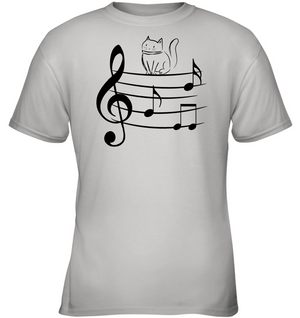 Kitty on a Staff - Gildan Youth Short Sleeve T-Shirt