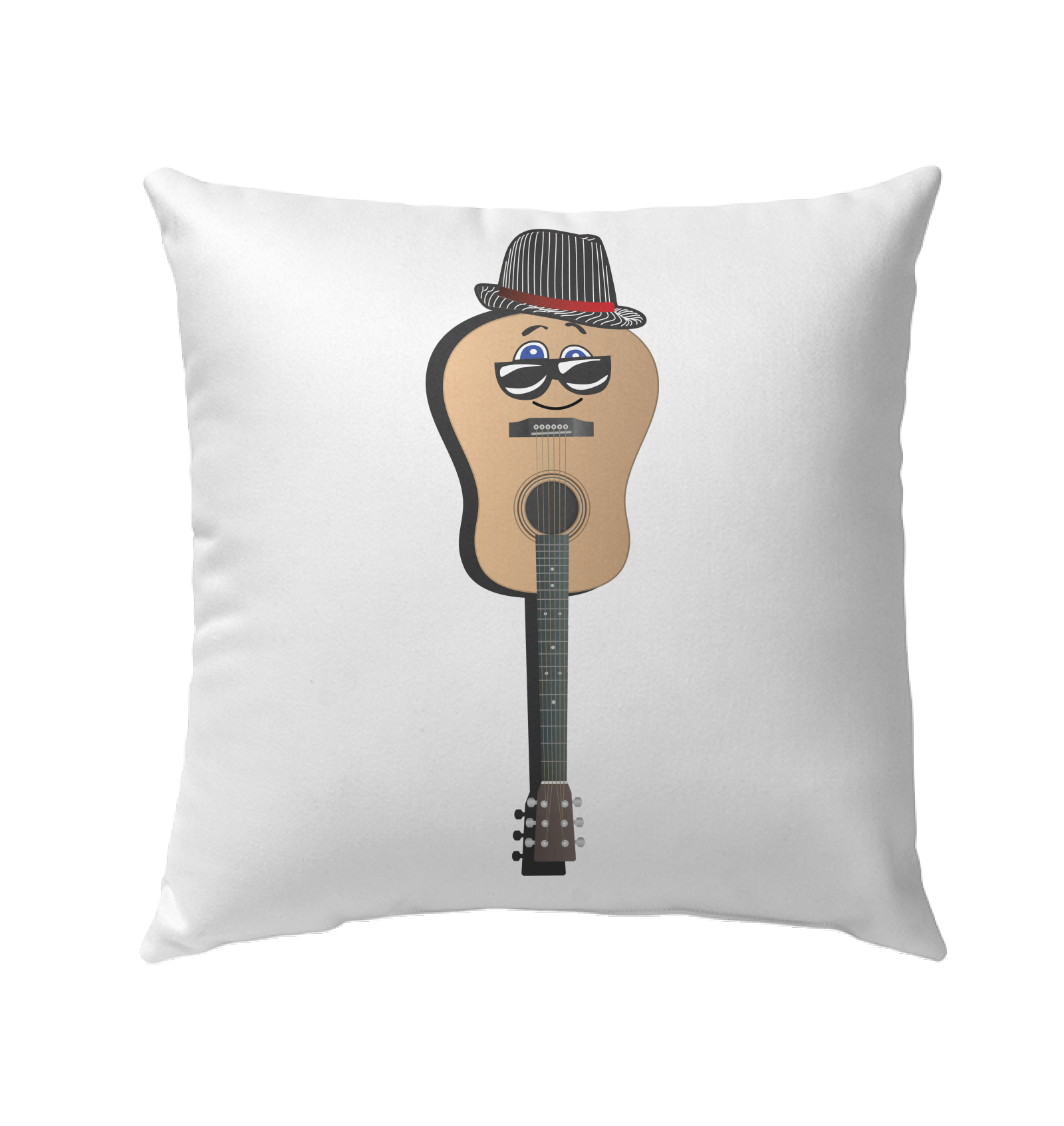 Guitar Man - Outdoor Pillow