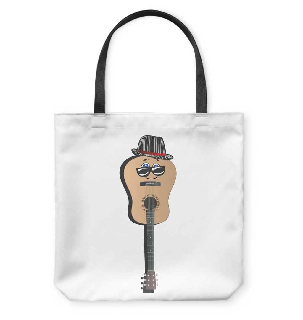 Guitar Man - Basketweave Tote Bag