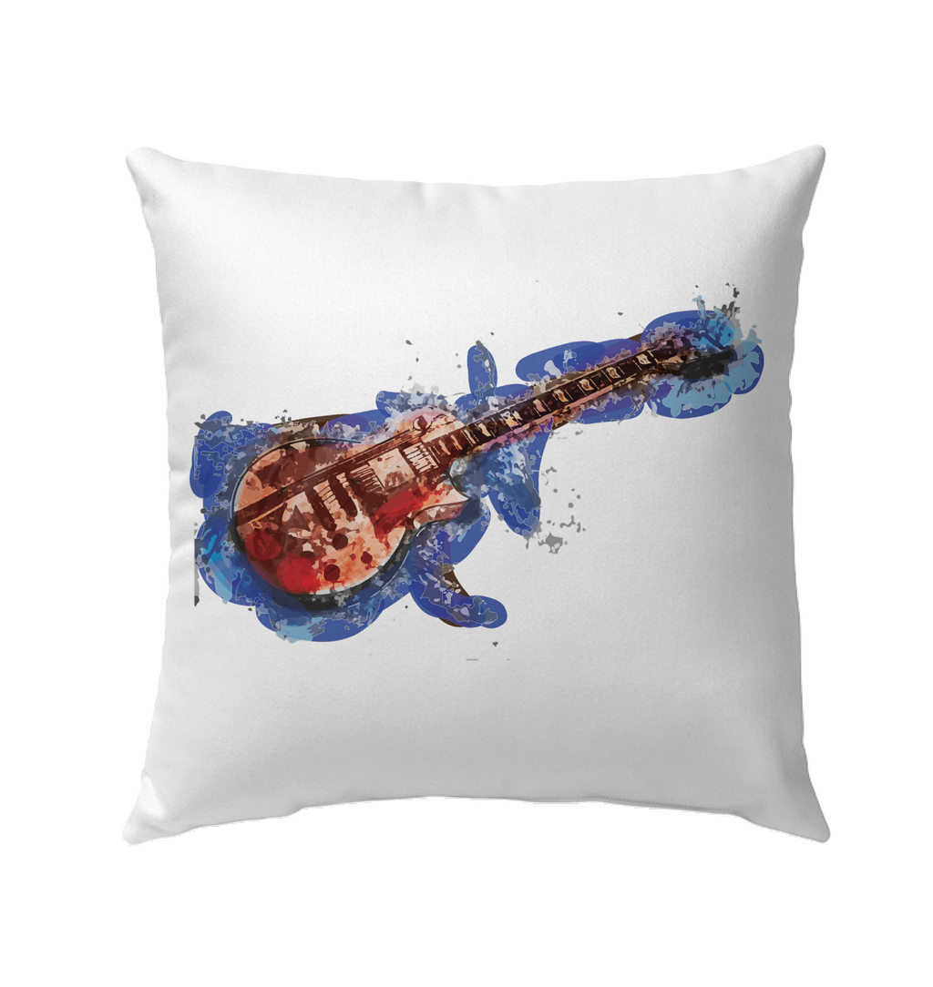 Guitar Art - Outdoor Pillow