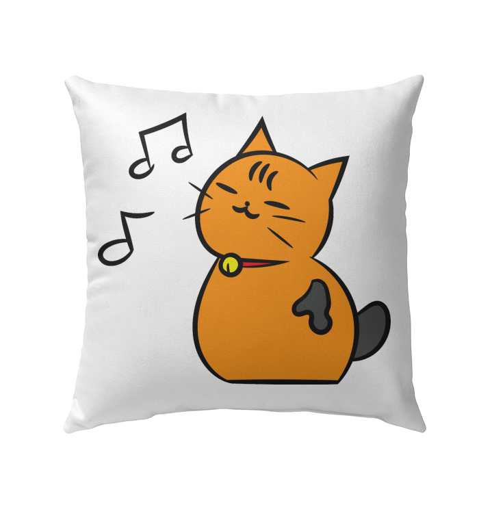 Singing Kitty - Outdoor Pillow