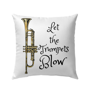 Let the Trumpets Blow - Outdoor Pillow