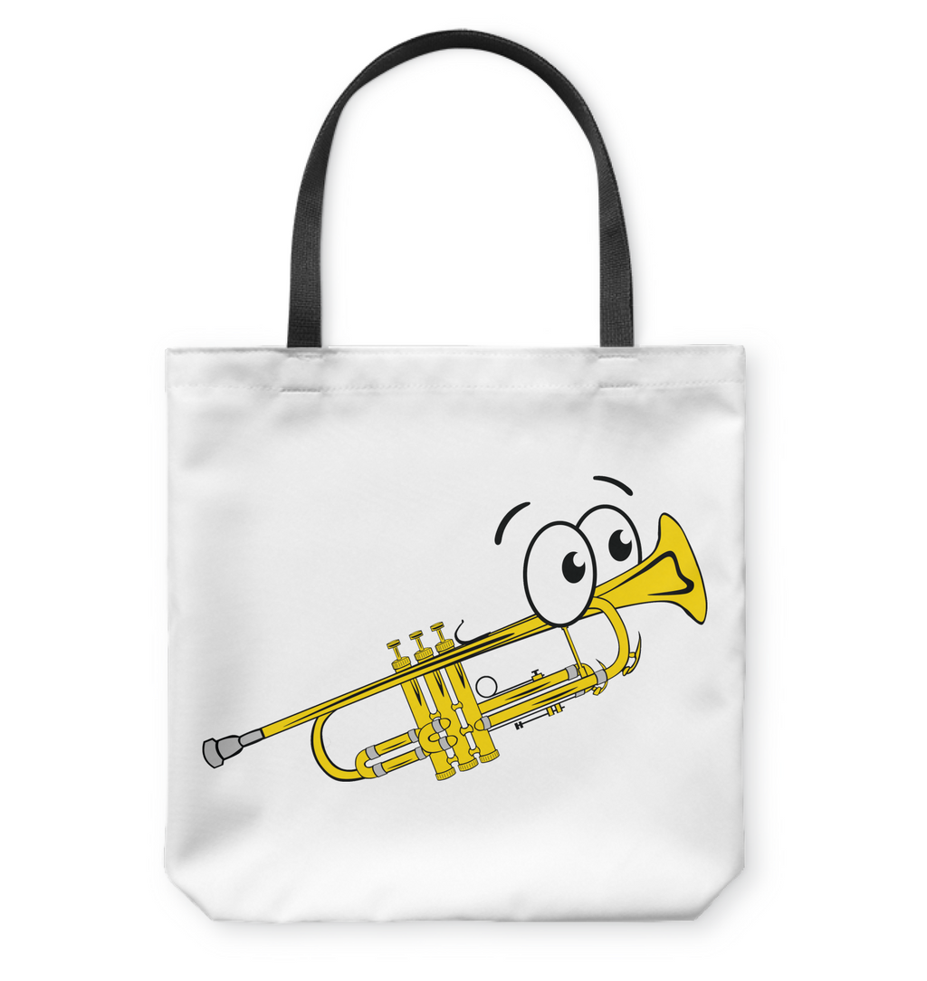 Trumpet Man - Basketweave Tote Bag