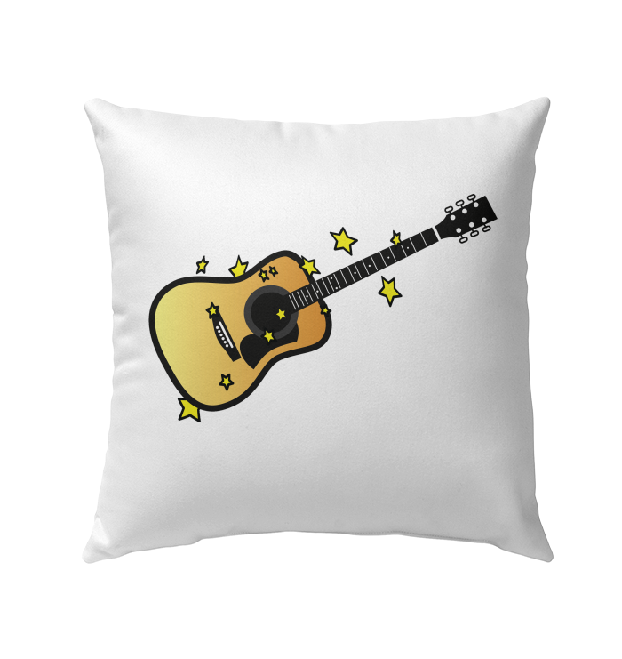 Acoustic Guitar in the Stars - Outdoor Pillow