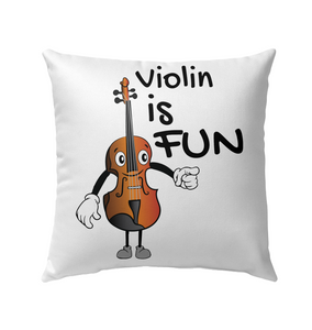 Violin is Fun - Outdoor Pillow