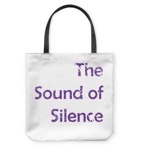 The Sound of Silence - Basketweave Tote Bag