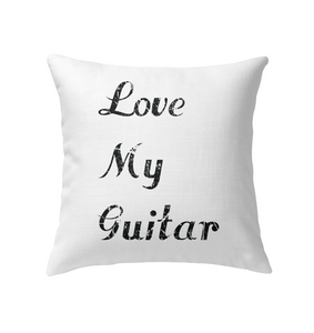 Love My Guitar simple and true - Indoor Pillow