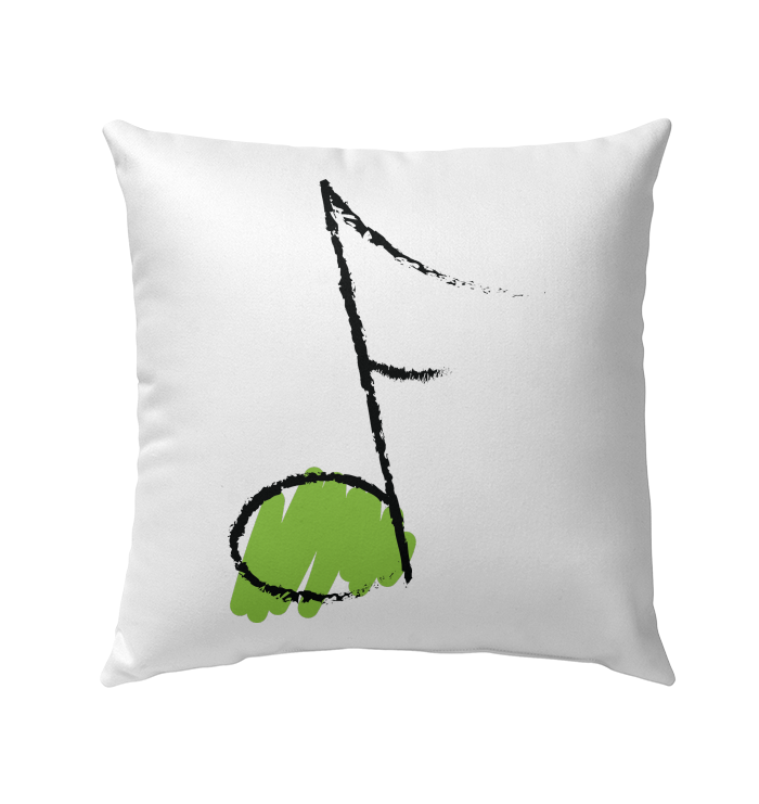 Green Note - Outdoor Pillow