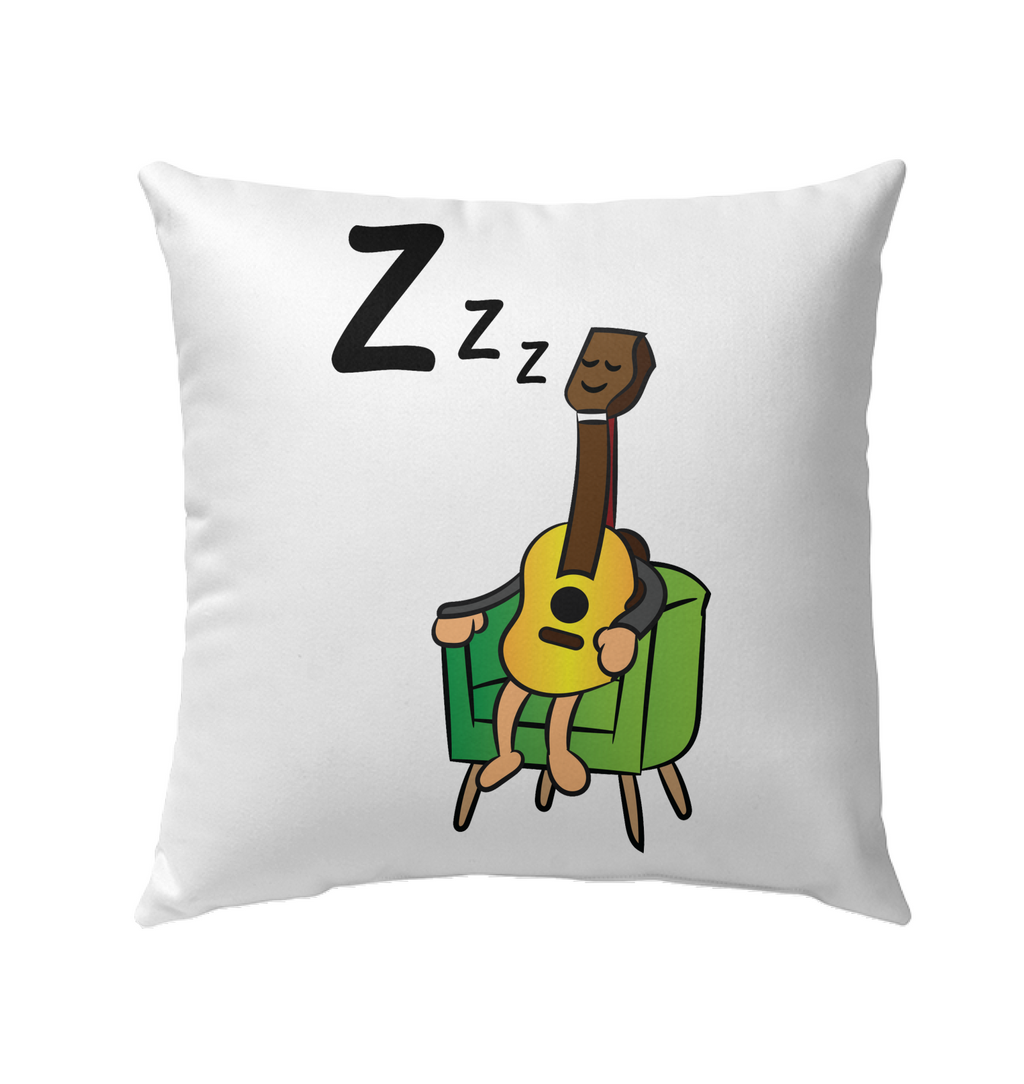 Sleeping Guitar - Outdoor Pillow