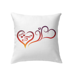 Hearts Music Fun - Indoor Pillow