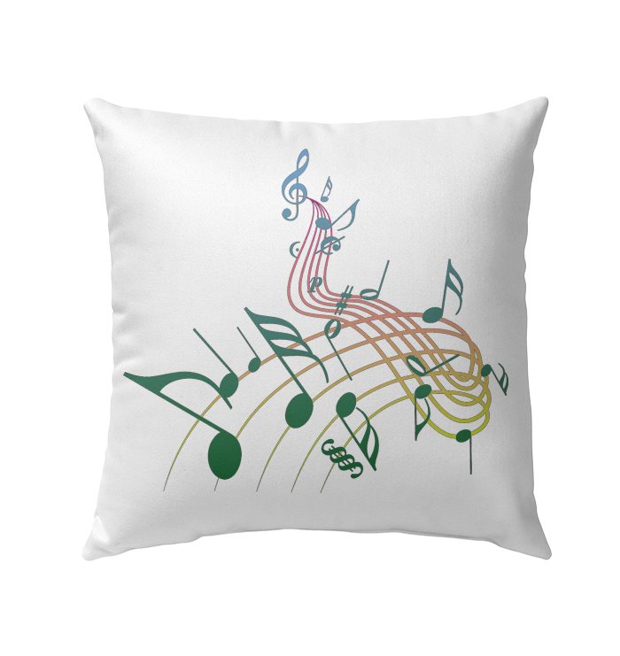 Musical Swirl - Outdoor Pillow