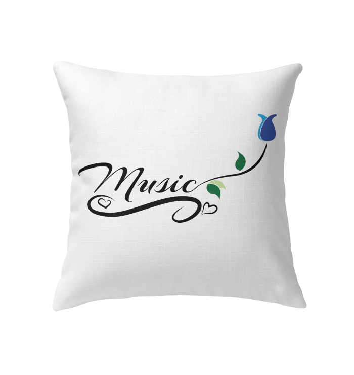 Music and Tulips - Indoor Pillow
