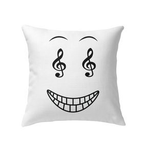 Happy Treble Face - Indoor Pillow