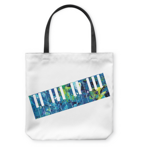 Keyboard Art - Basketweave Tote Bag