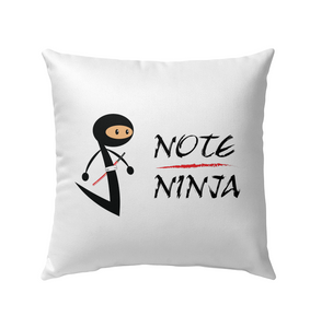 Musical Note Ninja - Outdoor Pillow
