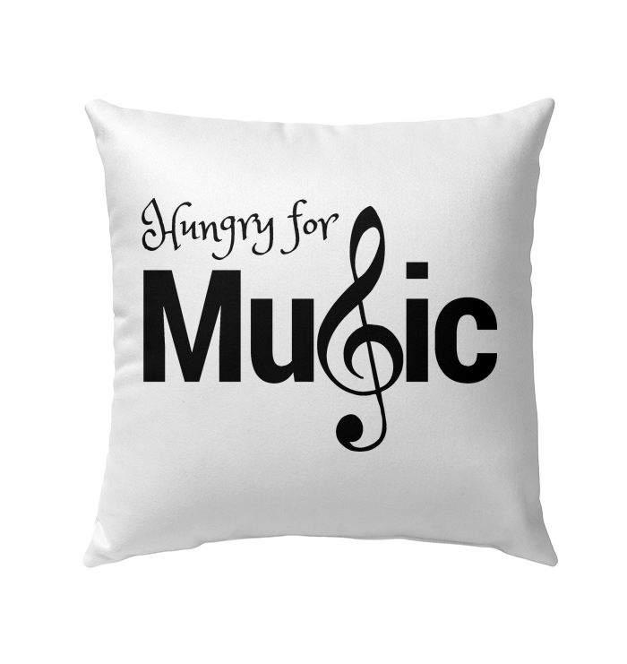 Hungry for Music - Outdoor Pillow