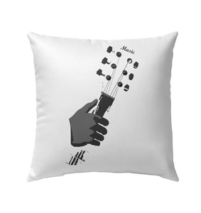 Guitar in my Hand - Outdoor Pillow