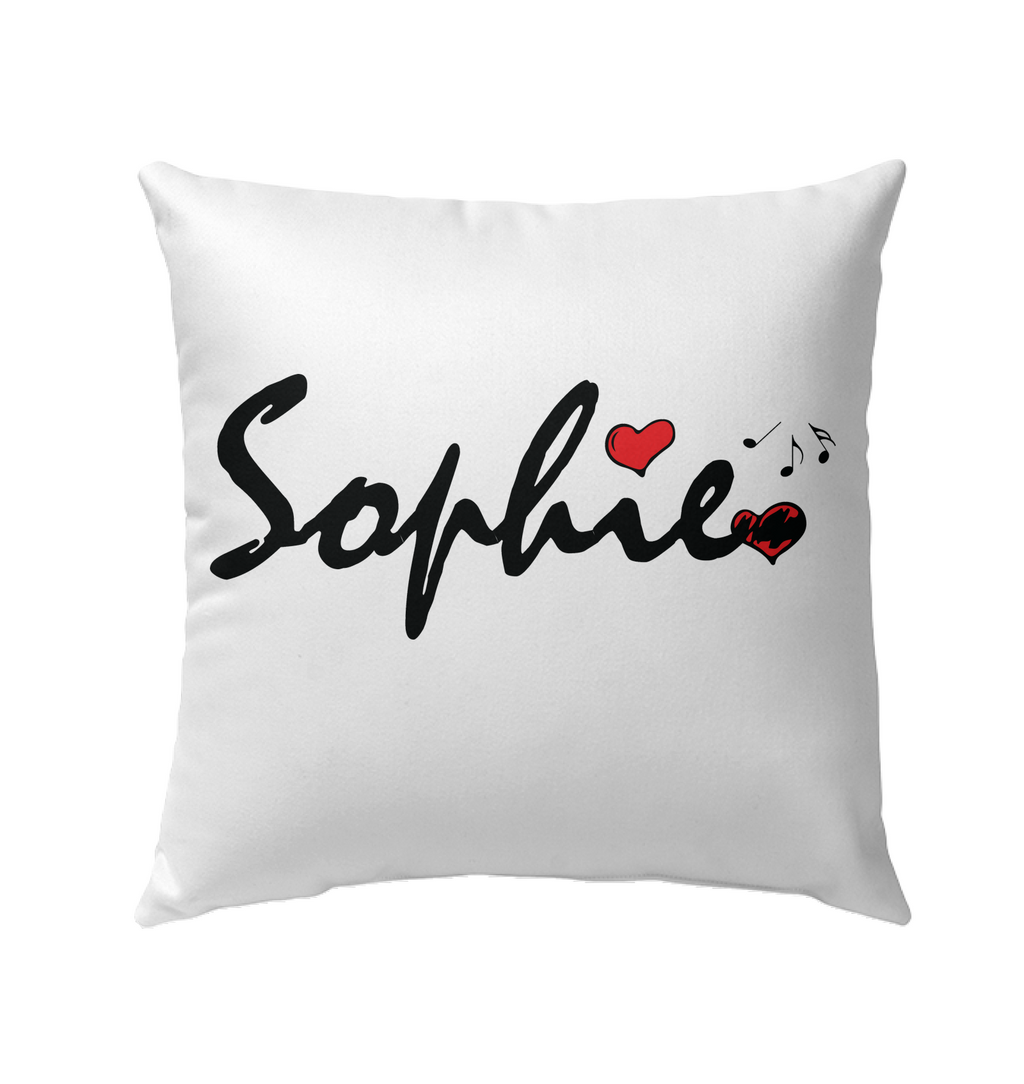 Sophie Loves Music - Outdoor Pillow
