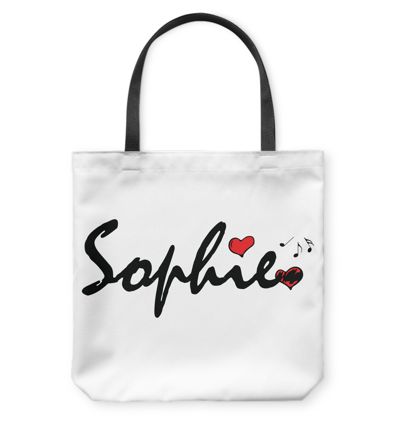 Sophie Loves Music - Basketweave Tote Bag