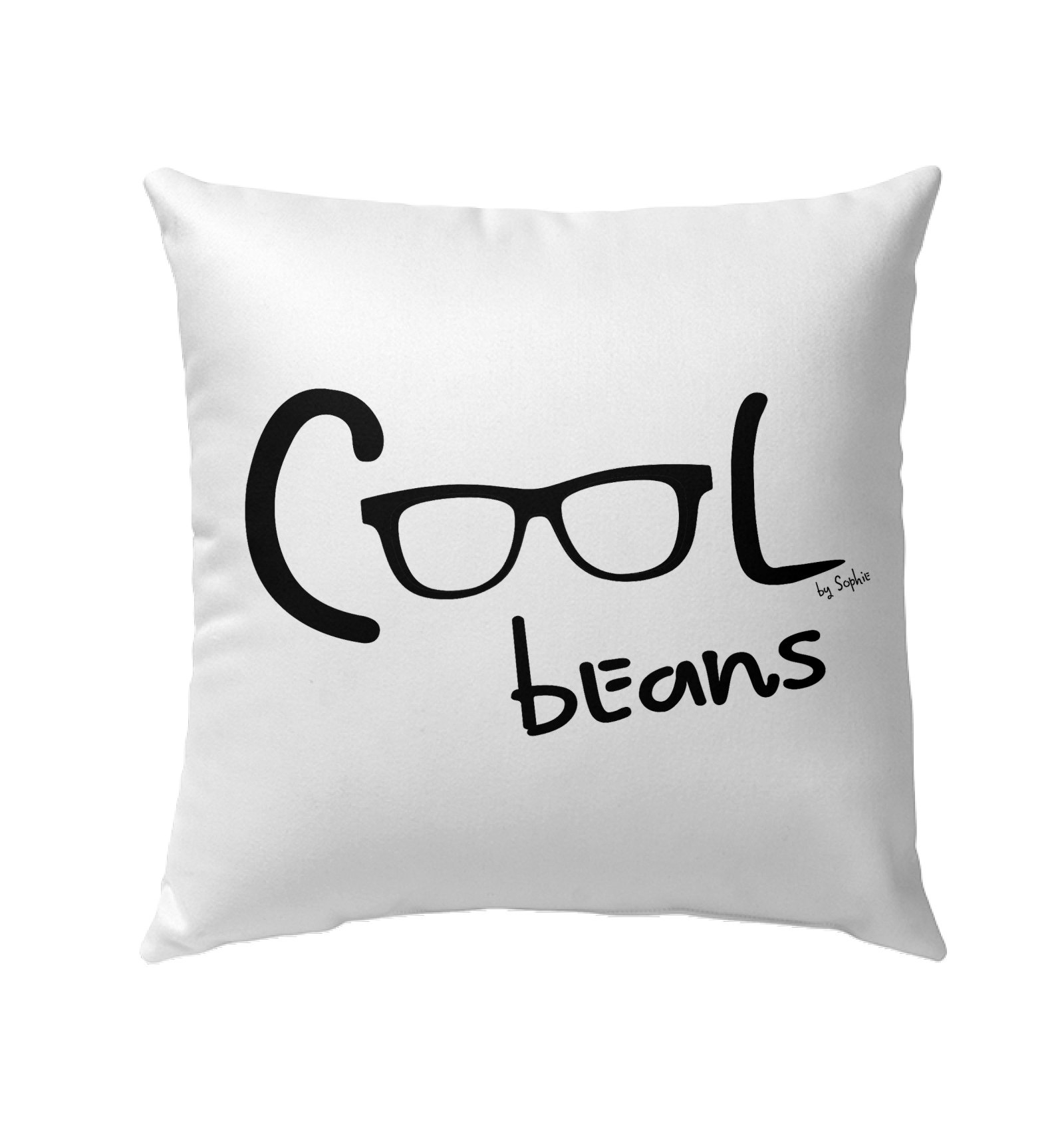 Cool Beans - Black - Outdoor Pillow