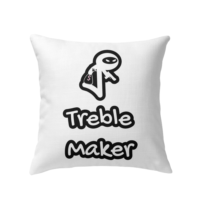 Treble Maker Robber White - Indoor Pillow