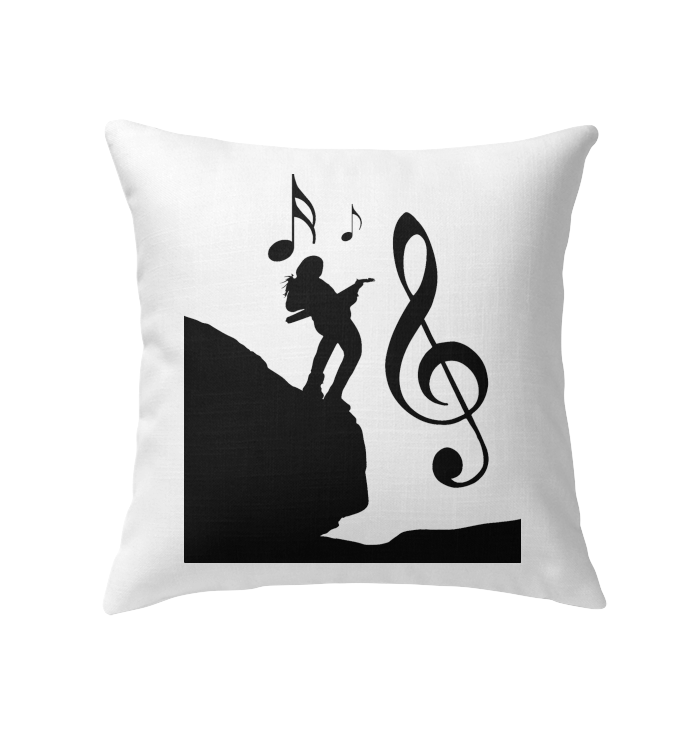 Playin Guitar on the Hill - Indoor Pillow